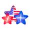 Glitzhome® 6ft. Lighted Patriotic American Inflatable Stars Décor